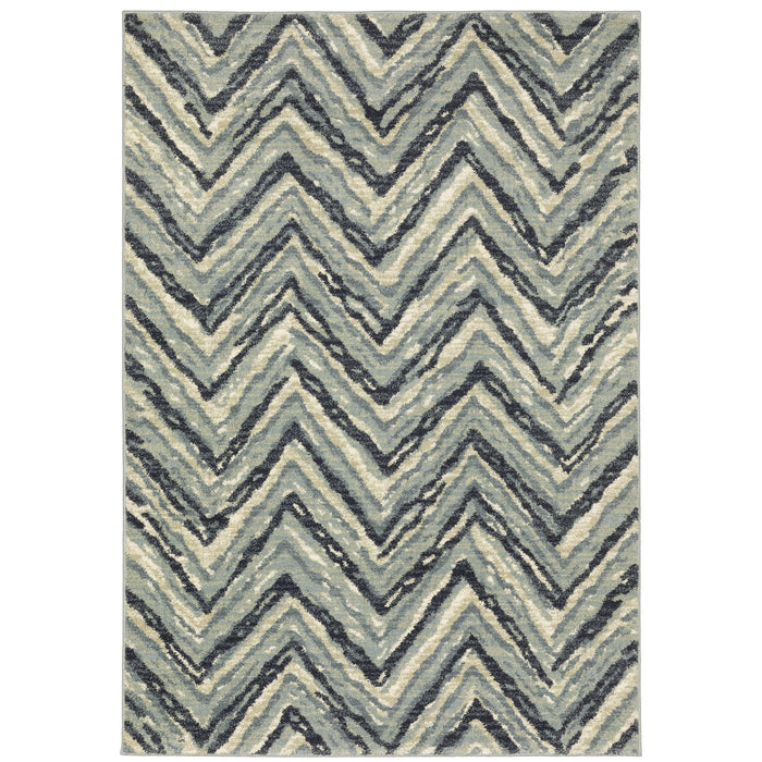 Seneca Se03A Blue/Light Blue 2' x 3' Rug