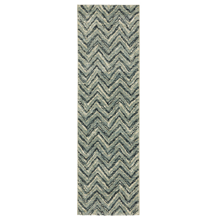 Seneca Se03A Blue/Light Blue 2' x 3' Rug