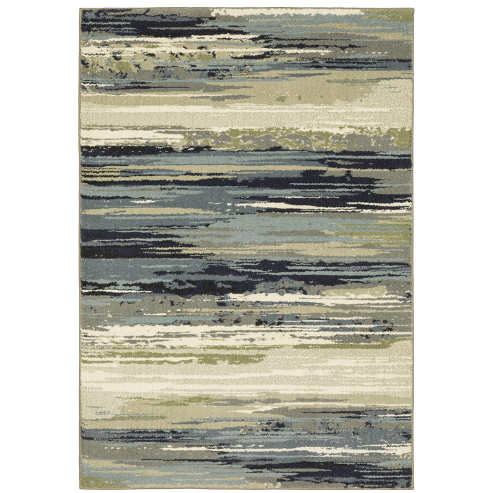 Seneca Se09A Blue/Green 2' x 3' Rug