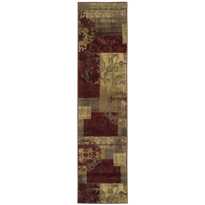 Tybee 851U6 Green/Red 3'2" x 5'5" Rug