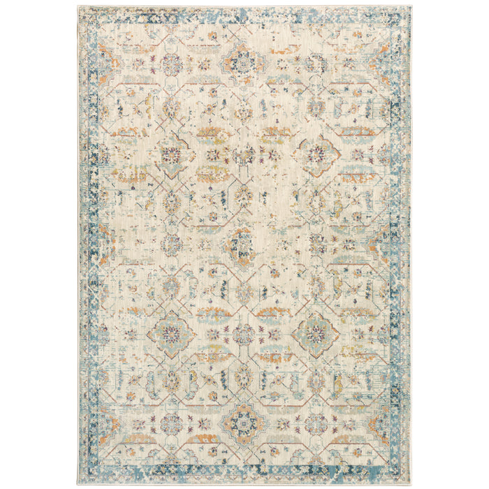 Xanadu 047H6 Beige/Blue 3'10" x 5'5" Rug