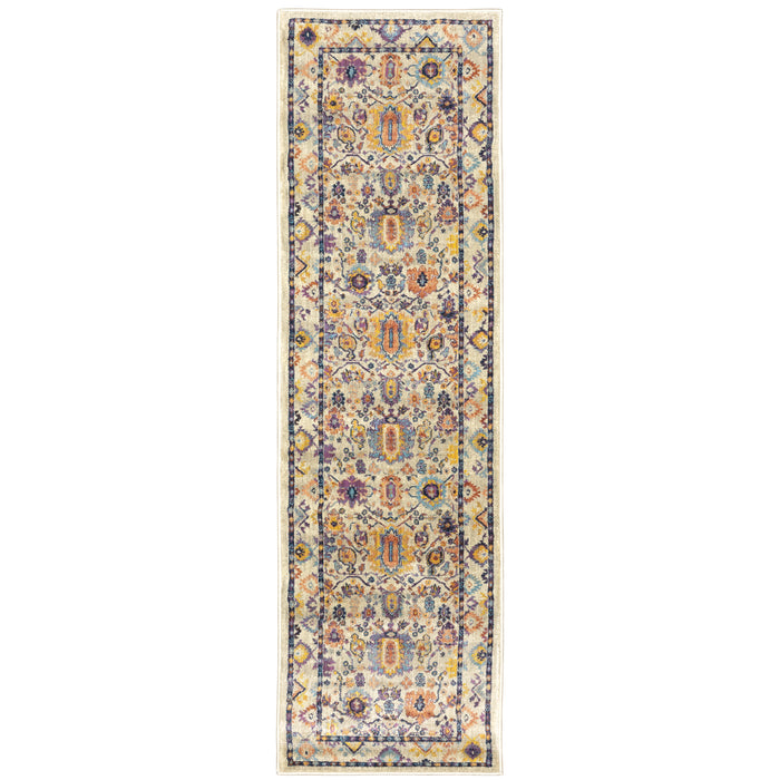 Xanadu 5502U Beige/Multi 3'10" x 5'5" Rug