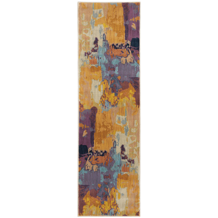Xanadu 070X6 Orange/Purple 3'10" x 5'5" Rug