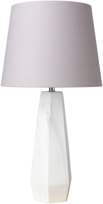 Surya Palladian PLI-100 Modern White Table Lamp
