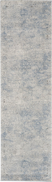 Nourison Rustic Textures RUS09 Ivory/Light Blue Area Rug