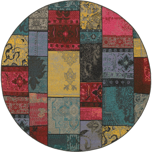 Oriental Weavers Revival Multi/Charcoal Geometric 501M7 Area Rug