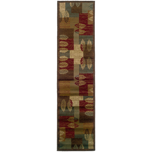 Oriental Weavers Tybee Brown/Beige Geometric 2360R Area Rug