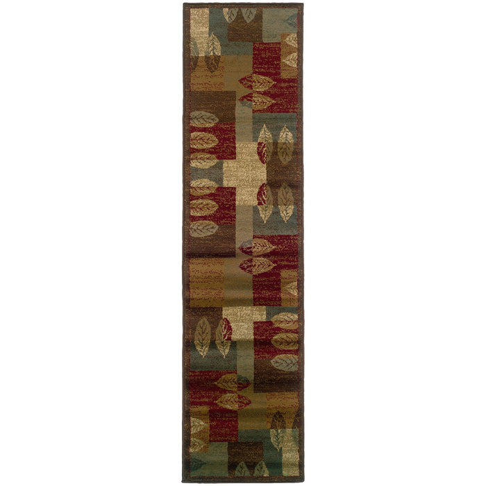 Oriental Weavers Tybee Brown/Beige Geometric 2360R Area Rug