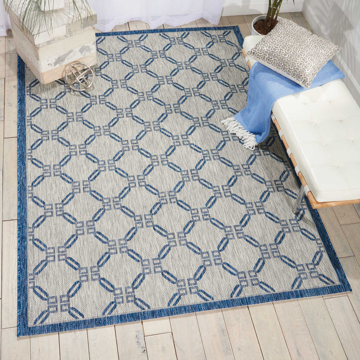 Nourison Garden Party GRD02 Ivory/Blue Area Rug